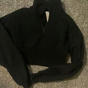 Black Quarter-Zip Pullover